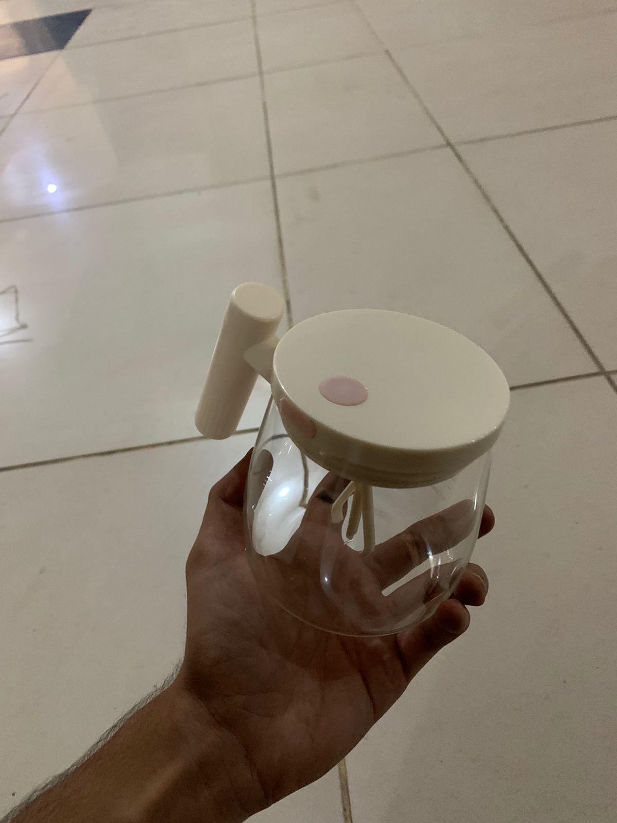 Self Mixing Glass Mug for Home & Office